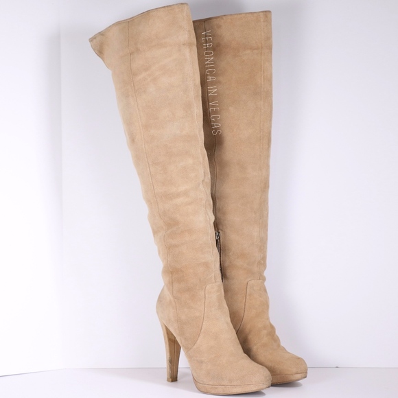 michael kors thigh high suede boots